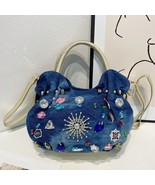 New in Cute Denim Women Tote Bag Mini Jean Purses and Handbags Crossbody... - £92.98 GBP