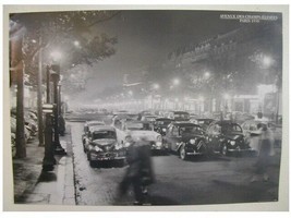 Avenue Des Champs-Elysees Paris France 1950 Poster - £21.23 GBP