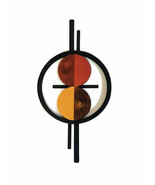 Circle Wall art, Mid Century Circle Wall Sculpture, modern circle 36x22 ... - $178.16 CAD