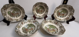 5 Johnson Brothers England Mill Stream Square Cereal Bowls - €28,46 EUR