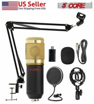 5Core Condenser Microphone Kit w/ Arm Stand Game Chat Audio Recording USA⭐⭐⭐⭐... - £19.97 GBP