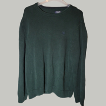 Chaps Sweater Mens 2XL Sweatshirt Green Long Sleeve - $13.96