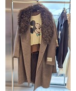 ZARA X DISNEY BNWT 2025. BROWN CHECK WOOL COMBINED COAT HARRY LAMBERT. 5... - €249,10 EUR