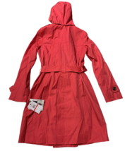 London Fog Women&#39;s Double-Breasted Hooded Trench Coat HIBISCUS XS MSRP $180 - £87.07 GBP