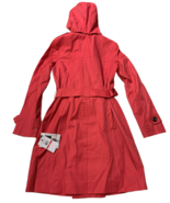 London Fog Women&#39;s Double-Breasted Hooded Trench Coat HIBISCUS RED XS MS... - $119.53 CAD