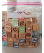 Deluxe Wooden ABC/123 1-Inch Blocks Set 79 Blocks  - $61.54 CAD