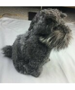 Genuine Real Rabbit Fur Miniature Schnauzer So Cute! 12” - $553.52 MXN