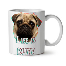 Pug Dog Face Look NEW White Tea Coffee Mug 11 oz | Wellcoda - £12.78 GBP