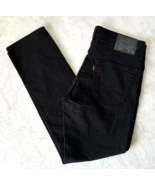 Levi's 511 Slim Fit Black Denim Jeans Zip Fly #04511-4406 Mens W32 x L30 - $47.45