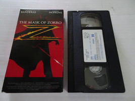 The Mask of Zorro - VHS Tape with Anthony Hopkins and Antonio Banderas 1998 - £5.59 GBP