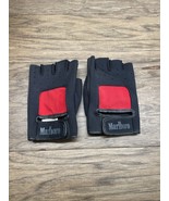 Vintage Marlboro Black fingerless gloves Cycling Boxing Weight Lifting KG - $19.80
