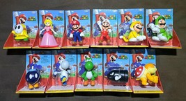 New Nintendo Super Mario Bros  2.5 inch Action Figures Lot Of 11 Sale Rare Toys - £86.60 GBP