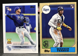 WANDER FRANCO 2022 Topps Update 1987 Insert Tampa Bay #87TBU-48 +Base Card - £2.21 GBP