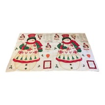 Daisy Kingdom Cut Sew Door Panel Crafts Christmas Fabric Snowman Lot of ... - £18.36 GBP