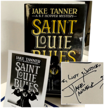 Saint Louie Blues SIGNED First Edition by Jake Tanner (1992 Hardcover) Like New - £41.60 GBP