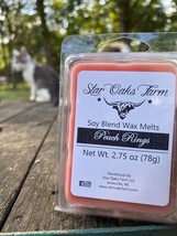 Handmade PEACH RINGS Soy Blend Wax Melts 2.75 Oz Candle Warmer Cube Tarts - £5.15 GBP