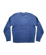 Abercrombie Fitch AF Jeans Mens XL Blue Textured Wool Blend Crew Neck Sw... - $48.95 CAD