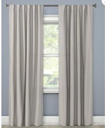 Threshold Blackout Aruba Linen Window Curtain 50” X 63&quot; 1 Panel Gray. M - £19.20 GBP