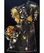 Jon Lauren hoodie size S men anime Naruto &amp; Sasuke long sleeve black - £11.09 GBP