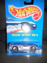 1991 Hot Wheels Red &quot;Vector Axtech WX-3&quot; Mint Car On Sealed Card #262 - £2.36 GBP