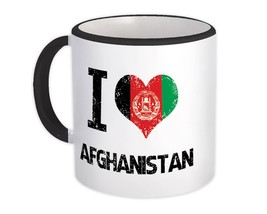 I Love Afghanistan : Gift Mug Heart Flag Country Crest Afghan Expat - $15.90