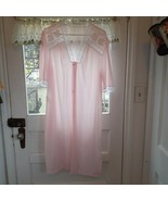 Movie Star Loungewear, short pink nightgown, medium, 39&quot; shoulder to hem... - £19.81 GBP