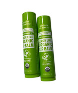 Dr. Bronners Organic  Lip Balm Lemon Lime 0.15 oz *Lot of 2 - $281.35 MXN