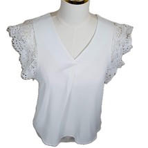 Unbranded White Lace Sleeve Summer Blouse - €8,57 EUR