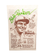 Bob Parker Autographed 1977 Heine Manush Hall Of Fame Card - $33.83 CAD