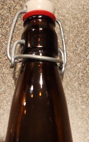 Brown Brewing Co. Empty Collectors Bottle ~ Locking Lid ~ 12" Tall ~ Brown Glass Item image 8