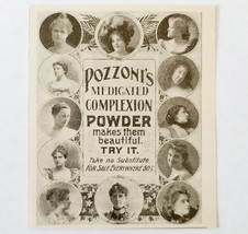 Pozzoni&#39;s Medical Complexion Powder 1897 Advertisement Victorian Beauty ... - €17,28 EUR