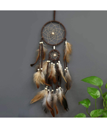 Feather Dream Catcher Handmade Native American Dream Catchers Bohe Wall ... - $11.63