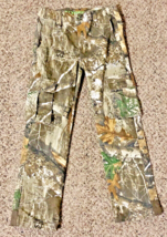 Realtree Edge Camouflage Pant Boys M (8) Used Cargo Hunting Outdoor Fall - £9.39 GBP