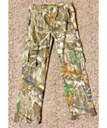 Realtree Edge Camouflage Pant Boys M (8) Used Cargo Hunting Outdoor Fall - £9.34 GBP