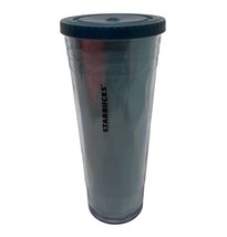 Starbucks Tumbler 2012 Venti Cold Cup Chiseled Prism Lid 24oz Coffee Teal - £13.95 GBP