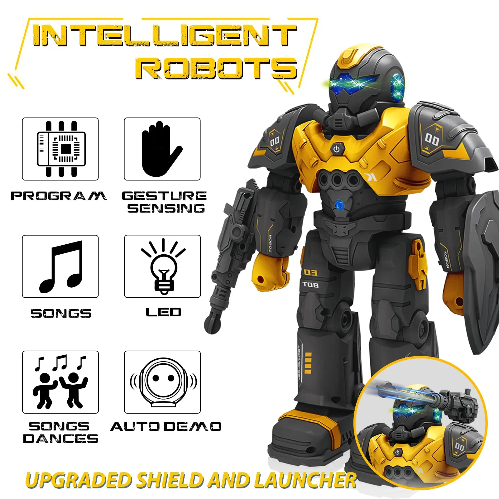 Ol robocop smart programmable gesture sensing remote control robots intelligent toy for thumb200