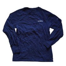 Patagonia P-6 Back Logo Responibili-Tee Long Sleeve Shirt Size M Blue - $19.79