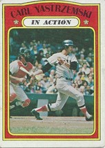1972 Topps Carl Yastrzemski In Action 38 Red Sox EX - £4.70 GBP