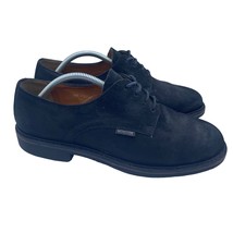 Mephisto Air Relax Oxfords Shoes Black Welt Goodyear Cautchouc Suede Mens 10 - £63.69 GBP