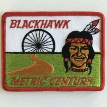 Blackhawk Metric Century Native American Vintage Cycling Patch - £11.65 GBP