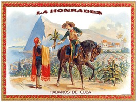 693.Decoration Poster.Home Wall art decor.La Honradez Pre-Castro Cuban cigars - £13.66 GBP+