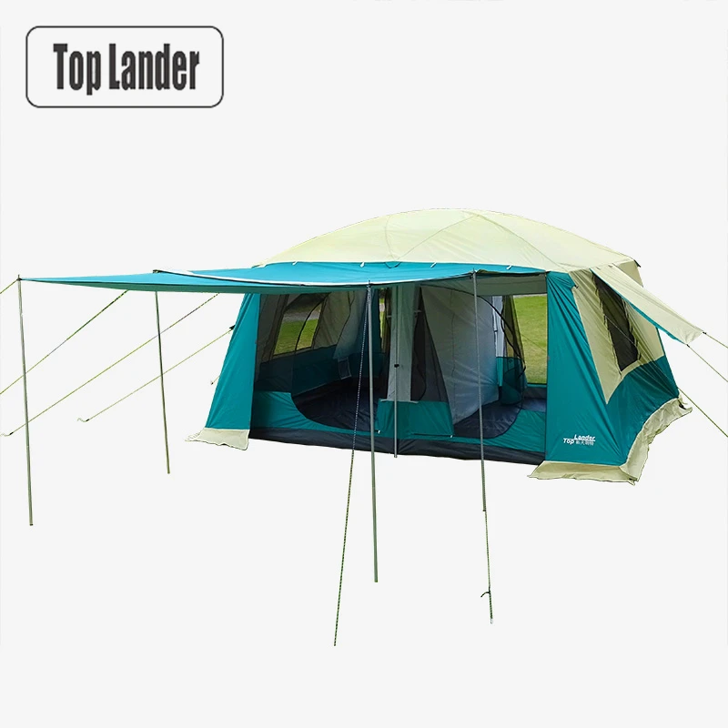 Large Camping Tents Family  8-12 Person 2 Bedrooms Full Cover Double Layer Super - £498.41 GBP