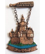 . Int. Wandertag DLRG St. Goar 1981 Die Bfalz German Hiking Pin - $189.11 MXN