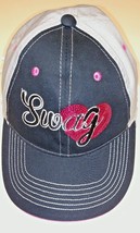 SWAG Sequin Heart Hat Black Pink Gray Infinity Baseball Cap Women Cotton... - £8.76 GBP