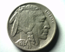 1937 Buffalo Nickel About Uncirculated Au Original Bobs Coins Fast 99c Shipment - £7.07 GBP