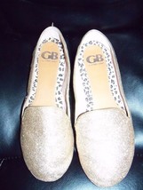 Gianni Bini Gold Sequin Slide Flats Shoes Size 8.5M Women&#39;s NWOB - £18.03 GBP