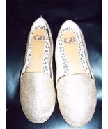 Gianni Bini Gold Sequin Slide Flats Shoes Size 8.5M Women&#39;s NWOB - $38.69 CAD