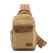 2022 New Men Vintage Canvas Bag Crossbody Bags Multifunction Wear Resistant Leis - $51.91