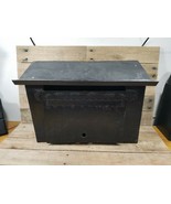 Vintage Large Steel Old Rustic Farm Rural Mailbox Heavy Home Made Hand Made - £197.85 GBP