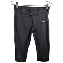 Kids Black Baseball Knickers Short Pants Game Size Small Nike Swoosh Front - £31.54 GBP